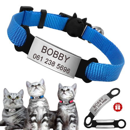 Cat Personalized ID Tag Collar