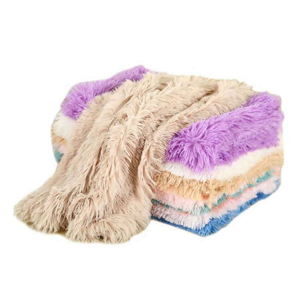 Dog Fluffy Fur Blanket Sleeping Mat